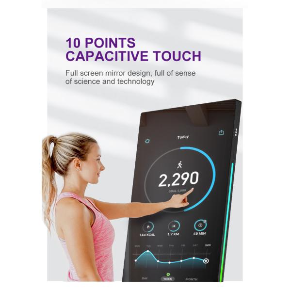 Personalized Virtual Trainer Magic Fitness Mirror 32inch HD LCD Magic Workout Mirror Customized