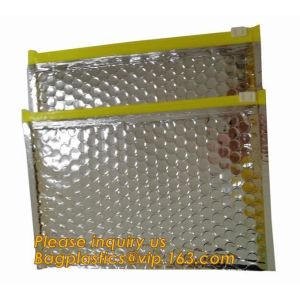 Promotional inner package shipping slider bubble bag,Plastic clear bubble bag with zip lock slider zipper bagease pack