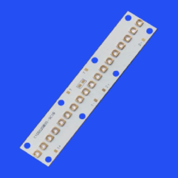 100*20mm 10020 365nm 30-50W 30 Deg 60 Deg UVA LED Array Module For Fluorescence