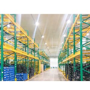 HYR Steel Push Back Pallet Rack With Corrosion Protection For Warehouse Storage
