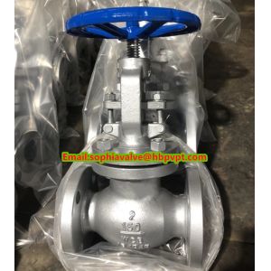 6'' CLASS150 WCB cast steel flanged globe valve with handwheel