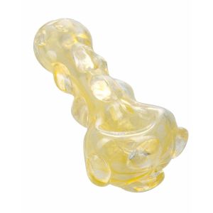 China 2 Inches Glass Hand Pipes Flared Mouthpiece Smoking Water Bubbler Bumps on sale