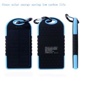 10000mAh solar power bank waterproof dustproof and shockproof solar charger