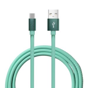 China 2025 Glow in Style Aluminum + Leather Braided Data Cable with LED Light & Fast Charging on sale