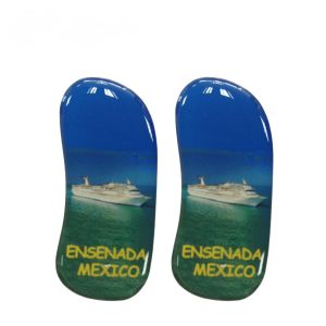 CMYK Round 3d Epoxy Stickers Business Logo Vinyl Labels Waterproof