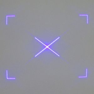 30.2° DOE Laser Module With Crossed Point Rectangle Adjustable Linewidth
