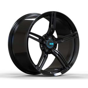 China Gloss Black 1 Piece Forged Wheels ET10 5x112 19 Inch Wheels on sale