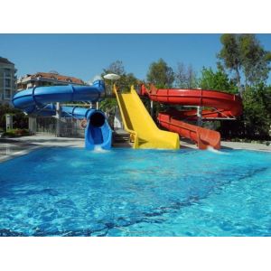 5 Person Fibreglass Pool Water Slide Amusemrnt Park Rides Children Accessories