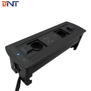 3Mm Panel Thickness electric Black Desk Pop Up Multimedia Socket