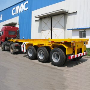 CIMC 20 Ft Shipping Container Trailer With Tri Axle Chassis