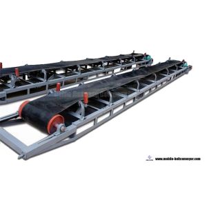 China Flat And Inclined Mobile Conveyor Belt System For Truck Loading And Unloading on sale