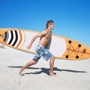 Portable Beginners 265lbs Inflatable Surf SUP Board