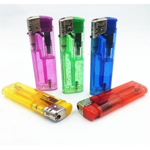 Customization Encendedor Electronic Plastic Lighter Five Colors Gas