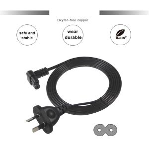 SAA IEC C7 Power Cord 2m AU 2-Pin to C7 Connector 250V
