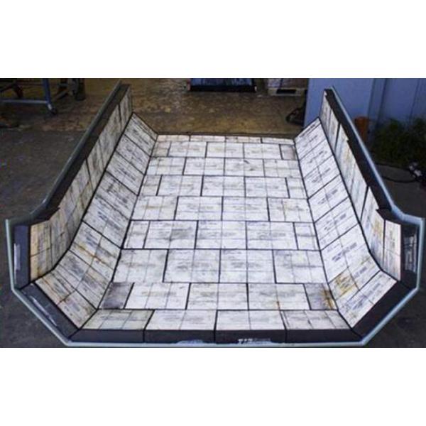 Hot Vulcanization Alumina Ceramic Liner Welded Industrial Ceramic Linings For Mineral