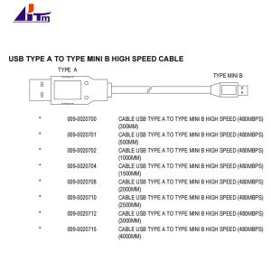 009-0020701 NCR 6683 6687 2062 2064 Cable Assy USB Type A To Type Mini B 500mm
