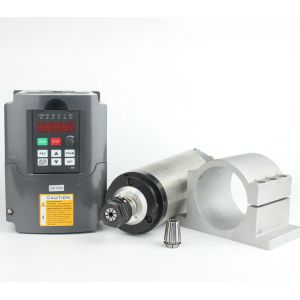 2.2kw Square Spindle Water Cooled Kit ER25 Milling Spindle Motor With VFD