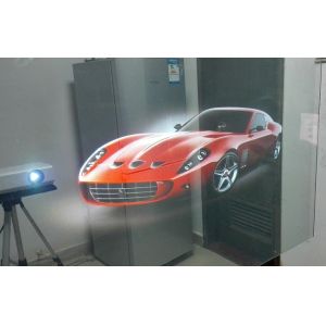 Self Adhesive Transparent Holographic Screen Film For Shop Window