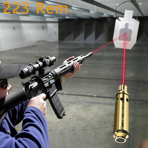 223Rem Laser Training Cartridge With 2 Set Snap Cap For Dry Fire Training Practice