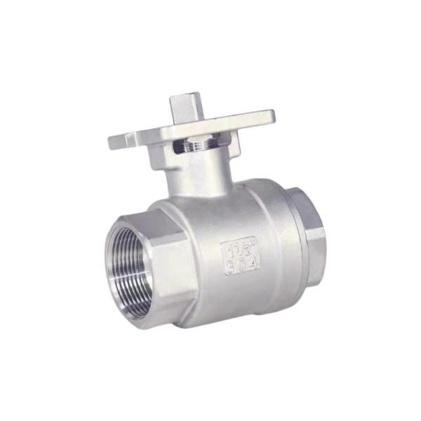 Quality High Platform CF8 CF8m 1 Inch 2PC Ball Valve with Mountain Pad ISO 9001 Standard Control wholesale