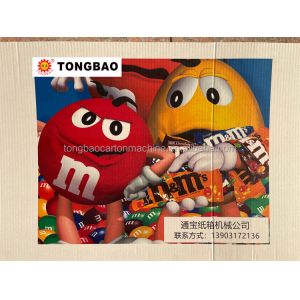 Multicolor CMYK Printing Cardboard Digital Scanning Printer for Corrugated Board