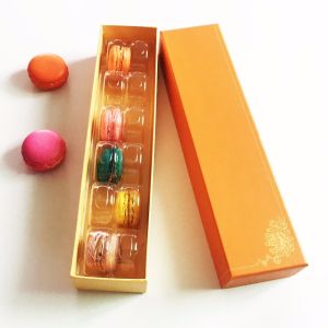Corrugated Board Multicolor Drawer Macaron Boxes For 12 With Plastic Inner