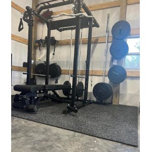 Shock-Absorbing Rubber Floor Mat for Home Gyms&quot;