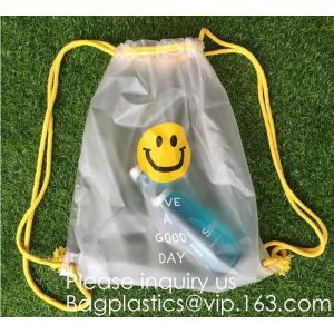 Drawstring Bag With Cord Lock And White Sturdy Mesh Material For Factories,