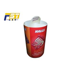 Art Paper Chocolate Promotional Dump Bins Easy Assembled Glossy / Matte Film