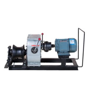 Electric Engine Powered Winch For Power Construction , 3 Ton Fast Speed