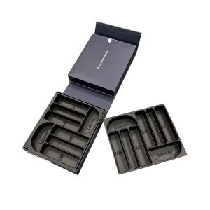 Customized PS PET transparent/black plastic packaging box electronic component