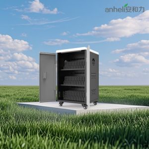 AC Power Sockets Tablet Charging Trolley Ipads Directly Charging Cabinet