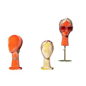 Multi Color Adjustable Hight Styrofoam Mannequin Head Foam Hat Head Pieces Scarf