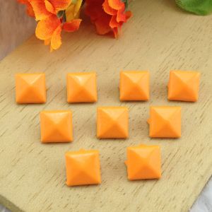 Cheap 9*9mm square Rivet Orange rivets for sale