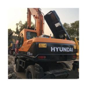China Used Hyundai 210W Wheel Excavator 21 Ton Robex 210 Excavadora R210W-9 in 2019 Year on sale