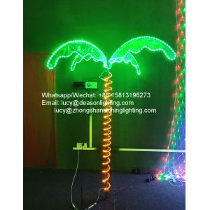 Led rope light palm tree