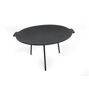 44cm 5.5kg Cast Iron Grill Griddle Non Stick Grill Pan With 3 Legs