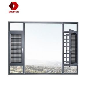 China Swing / Push Out Aluminium Casement Window For Home Bedroom Kitchen on sale