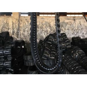 300x53x80K Kubota Replacement Black Rubber Tracks For Mini Construction
