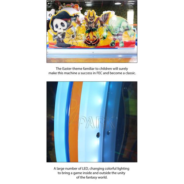 Spooky Ball Shooting Amusement Arcade Machines Coin Operated Kids Game Machine