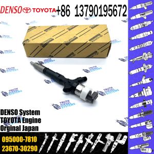 Diesel Fuel Common Rail Injector Assembly 23670-30120 095000-7810 For Toyota