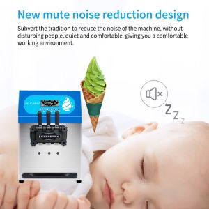 Commercial Soft Ice Cream Machine Three Flavors Ice Cream BT-36ETB