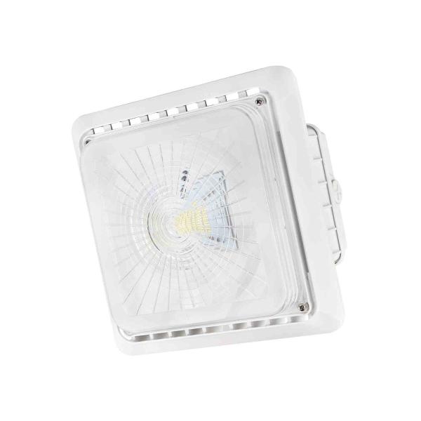 Quality 55W Square 7150 Lumens 100V LED Canopy Lights 8.94''×8.94''×4.53'' wholesale