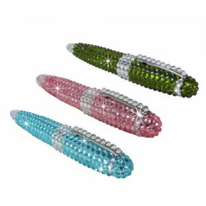 China Rhinestone / Crystal Personalized Gift Pens For Kids With Twist on sale