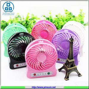 portable mini electronic fan rechargeable fan with USB power bank strong wind