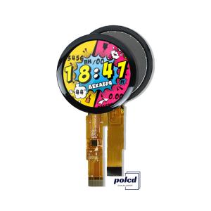 China Polcd 1.28 Inch IPS Circular LCD Display 240xRGBx240 Resolution Customized TFT LCD Module for Smart Watches on sale