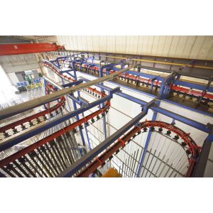 Cheap Electricalstatic Spraying Vertical Powder Coating Production Line Of Aluminium Alloy Profilses for sale