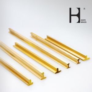 Rust Resistant C38500 Brass T Profile For Interior Window Frame