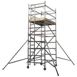 Protable Folding Mobile Painting Plastering Scaffold Tower Aluminum Platform