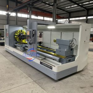 High Precision CK6180 Horizontal CNC Flat Bed Automatic 3 Chuck Lathe